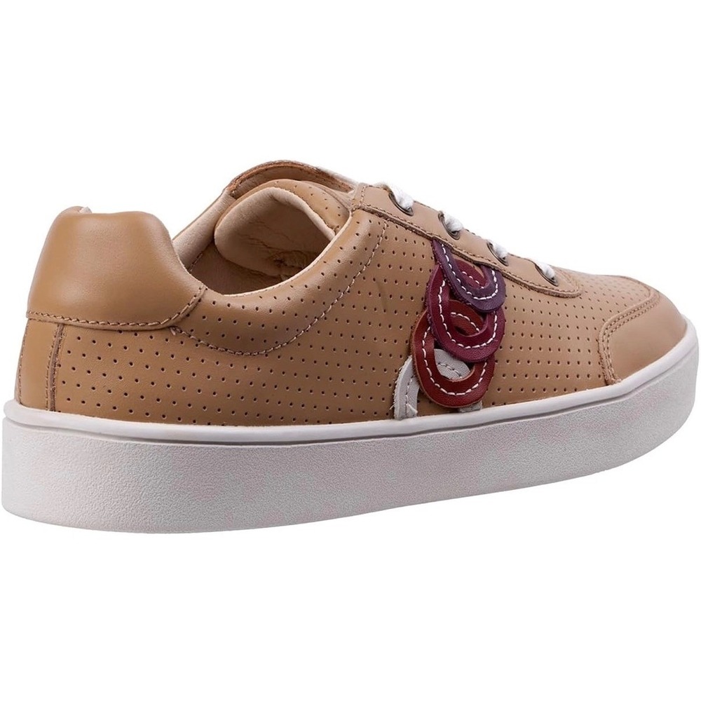 Spenco Womens Leather Orthotic Sneakers Tan Brown Perforated Lace Up Size 7 B - Picture 8 of 9
